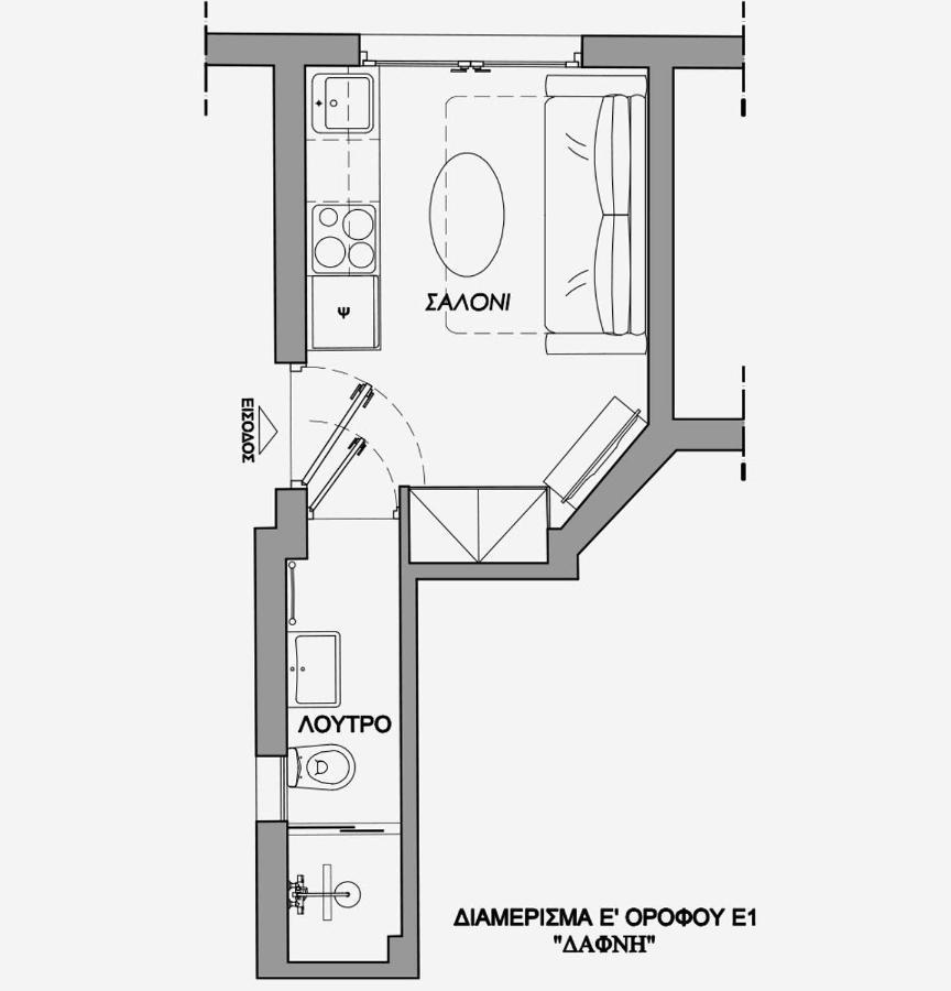 La Larissa Luxury Apartments Dafne Экстерьер фото